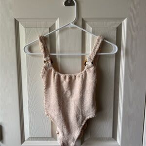 Hunza G Cream One Piece Swimsuit